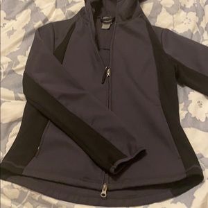 Champion wind jacket, black jacket, hoodie